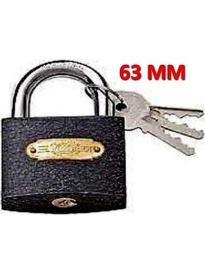 Mikasso Asma Kilit 63MM Gri (1 Adet)