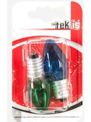 Mikasso Tekiş E14 Gece Lambası Ampul 2 Ad Renkli Mavi