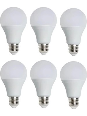 Mikasso E 27 Duy Uyumlu Beyaz LED Ampül CT4277 9W 6 Adet
