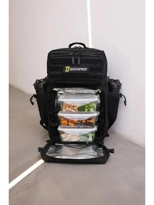 Quickprep Termal Yemek Bölmeli Su Geçirmez Fitness ve Spor Sırt Çantası