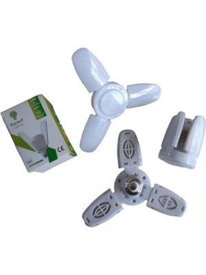 Mikasso 18 Watt Mini Pervane Ampül Beyaz Işık 6500K