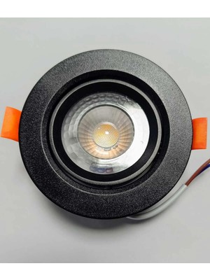 Mikasso 5W Sıva Altı LED Downlıght Siyah Kasa Günışığı