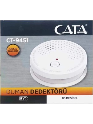 Mikasso Duman Dedektörü CT-9451- Pil Hariçtir Beyaz