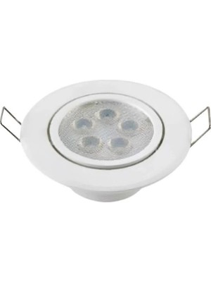 Mikasso Sonia-5 LED Downlight Plastik Camsız Tavan Spot 5W Beyaz Işık