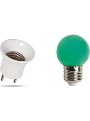 Mikasso De-Pa Duy Fiş + Cata CT-4276 6 Watt E-27 Duylu Renkli Gece Lambası Ampulu Yeşil Işık