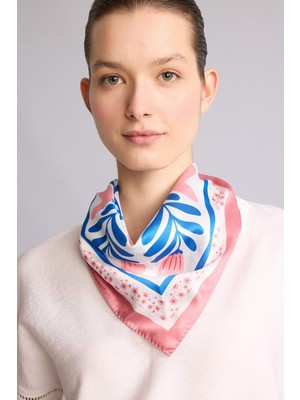 DeFacto Çiçek Desenli Saten FULAR E6168AX26SM