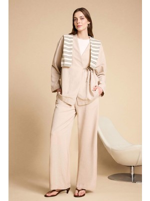 DeFacto Wide Leg Keten Karışımlı Pantolon F7960AX26SP