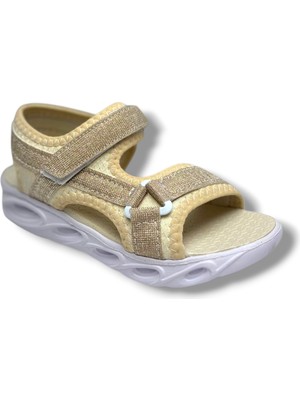 Arzen Bebe 223-26 Simli Cırtlı Anatomik Kız Çocuk Sandalet 31-35