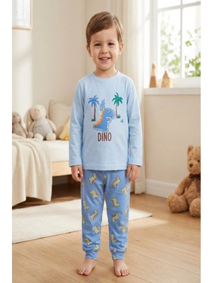 Aden Kids %100 Pamuk Çocuk Uzun Kollu Ince Pijama Takımı