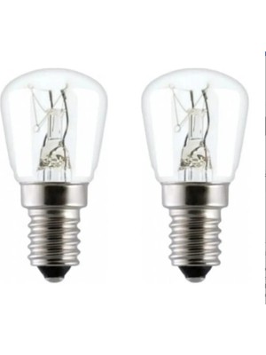 Mikasso Buzdolabı Ampulü 15 W 2 Adet Gün Işığı E14 Halogen Ampul