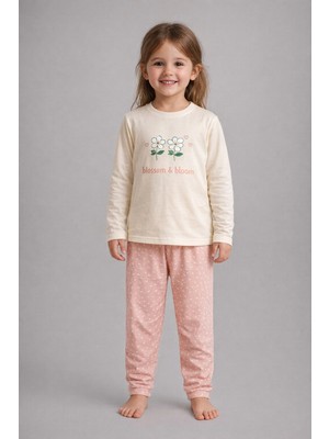 Aden Kids %100 Pamuk Çocuk Uzun Kollu Ince Pijama Takımı