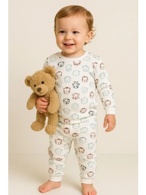 Aden Kids %100 Pamuk Çocuk Alt Üst Pijama Takımı