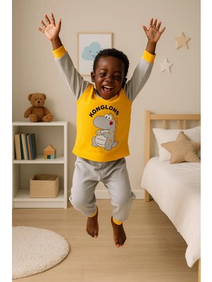 Aden Kids Çocuk Mevsimlik Penye Pijama Takımı