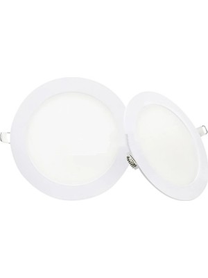 Mikasso Kendal Global 15W Sıva Altı Yuvarlak Slim LED Panel 6500K Beyaz Kdl 402
