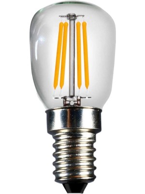 Mikasso Filament Edison Tip Rustik Şeffaf Cam Ampul 2 W LED Ampul - Günışığı Erd-69 Beyaz