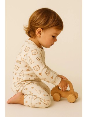 Aden Kids %100 Pamuk Çocuk Alt Üst Pijama Takımı