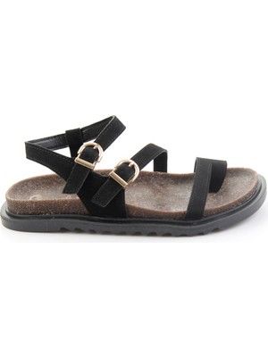 Bambi Siyah  Kadın Sandalet K05688504072