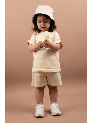 Vauva Yazlık Kız Erkek Bebek Baskılı Şortlu Takım %100 Pamuk