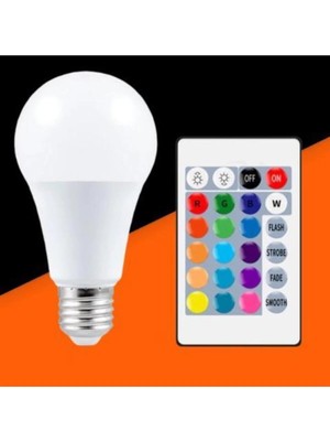 Mikasso 9W Rgb LED Ampul Renk Değiştiren