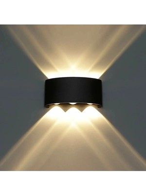 Mikasso HE-006 Dekoratif Çift Taraf Duvar Aydınlatma LED Aplik Duvar Lambası Modern Aplik Iç Dış Mekan