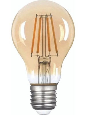 Mikasso 4W 2700K Kırılmaz Flament LED Ampul A60 Gold