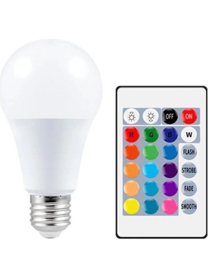 Mikasso 9W Rgb LED Ampul Renk Değiştiren