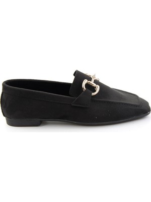 Bambi Siyah  Kadın Loafer Ayakkabı K01879251572