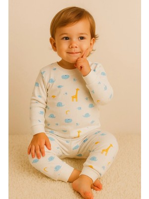 Aden Kids %100 Pamuk Çocuk Alt Üst Pijama Takımı