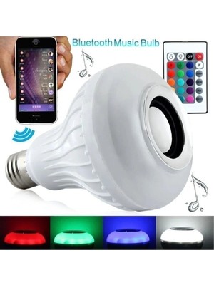 Mikasso Bluetooth Hoparlörlü Kumandalı Rgb Akıllı LED Ampul-16 Renk 47