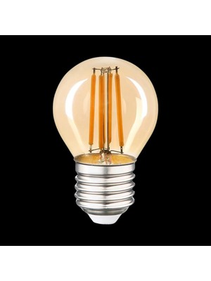 Mikasso G45 Rustik LED Ampul 4W E27 Duy 2700K Gün Işığı Mini Top Filament Ampul