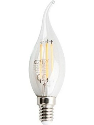 Mikasso 4W LED Filament Kıvrık Buji Ampul Günışığı E14 CT-4062G