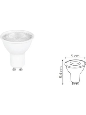 Mikasso 7 W GU10 Mercekli LED Ampül 3000K