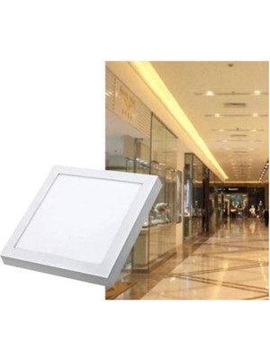 Mikasso 18W Sıva Üstü Kare LED Panel Armatür CT-5234 - Beyaz Işık