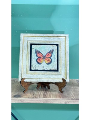 Detay Decor Kelebek Taş Baskı Tablo