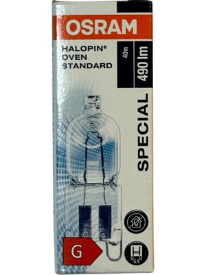 Mikasso Halopin Oven 40W 2700K (Sarı Işık) G9 Duylu Halojen Fırın Ampulü