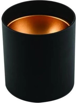 Mikasso Foça Sıva Üstü Armatür Boş Kasa Siyah Gold GU10 Duy CT-5421 (Ampul Hariç)