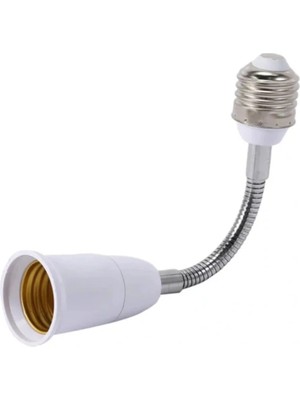 Mikasso Metal Spiral Kıvrımlı E27 Den E27 Ye Duy Uzatma Plastik (17 Cm) 20W
