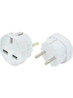 Mikasso Ingiliz Priz Çevirici Fiş Dönüştürücü Mini Adaptör F-09