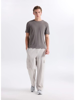gmg firenze Gmg Fırenze Gri Erkek Slim Fit T-Shirt GU26MSS03002