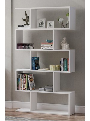 Favora Yahel Büyük Kitaplık - Beyaz