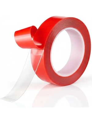 Mikasso PM-13381 19MM 2 Metre Vhb Şeffaf Akrilik Silikonlu Esnek Çift Taraflı Bant (Ogs Bantı)
