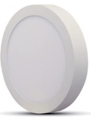 Mikasso 18W Yuvarlak Sıva Üstü LED Panel Armatür - Beyaz Işık
