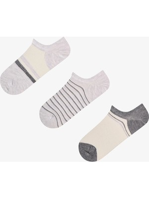 Penti Ribbed Stripes 3'lü Sneaker Çorabı