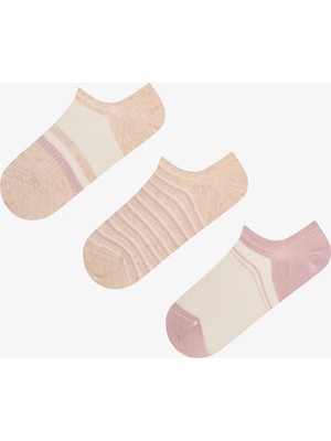 Penti Ribbed Stripes 3'lü Sneaker Çorabı