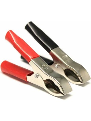 Mikasso Krokodil Akü Maşası Orta 70MM Siyah * Kırmızı (4767) - ESL8901-4036