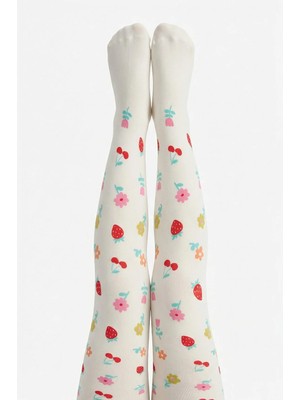 Penti Kız Çocuk  Pretty Fruit Floral Külotlu Çorap