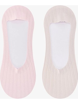 Penti Pembe - Multi Seamless Jacquard 2'li Babet Çorabı