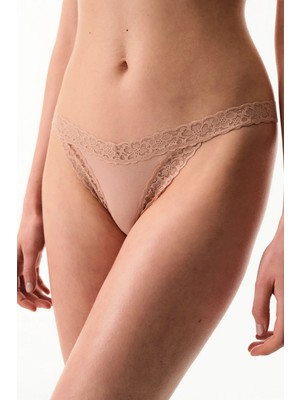 Penti Bej Comfy Pamuklu Tanga Külot