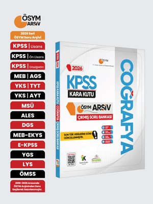 Karakutu Yayınları 2026 KPSS COĞRAFYA Kara Kutusu Soru Havuzu Bankası Mesleki Hazırlık