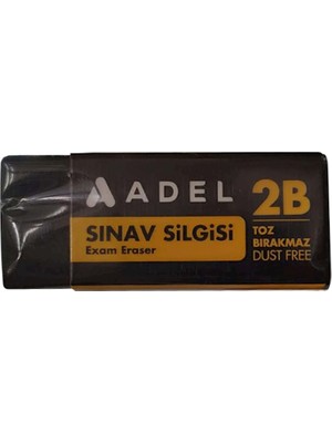 Adel 2b Toz Bırakmaz Sınav Silgisi Siyah Tekli